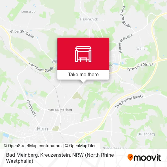 Bad Meinberg, Kreuzenstein map