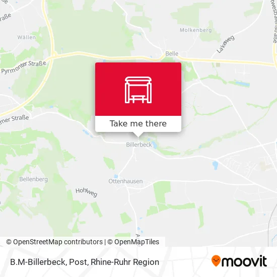 Карта B.M-Billerbeck, Post