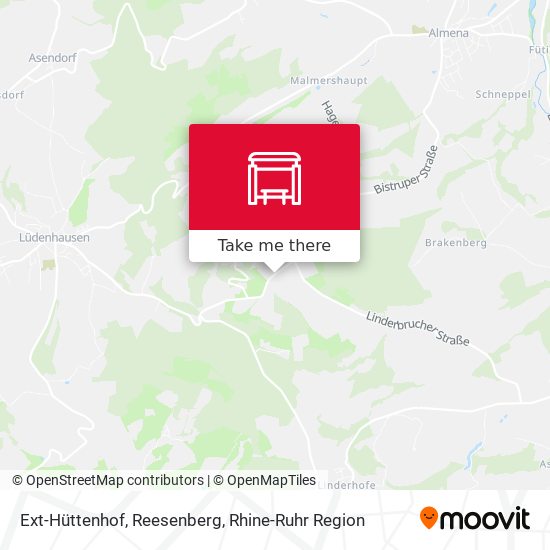 Ext-Hüttenhof, Reesenberg map