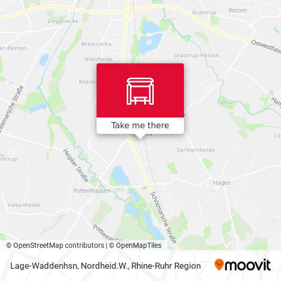Lage-Waddenhsn, Nordheid.W. map