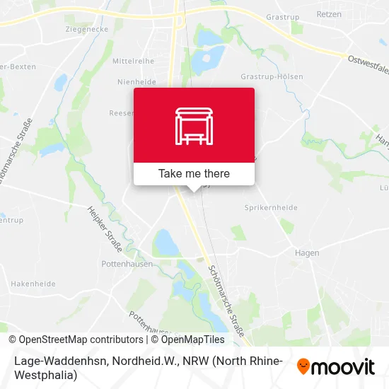 Lage-Waddenhsn, Nordheid.W. map