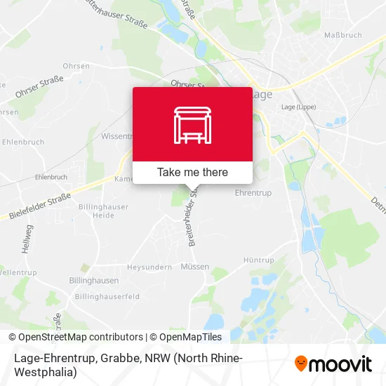 Карта Lage-Ehrentrup, Grabbe