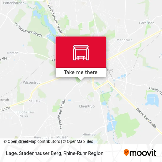 Карта Lage, Stadenhauser Berg