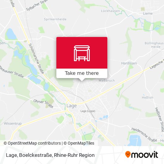 Lage, Boelckestraße map