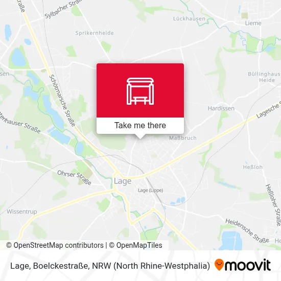 Lage, Boelckestraße map