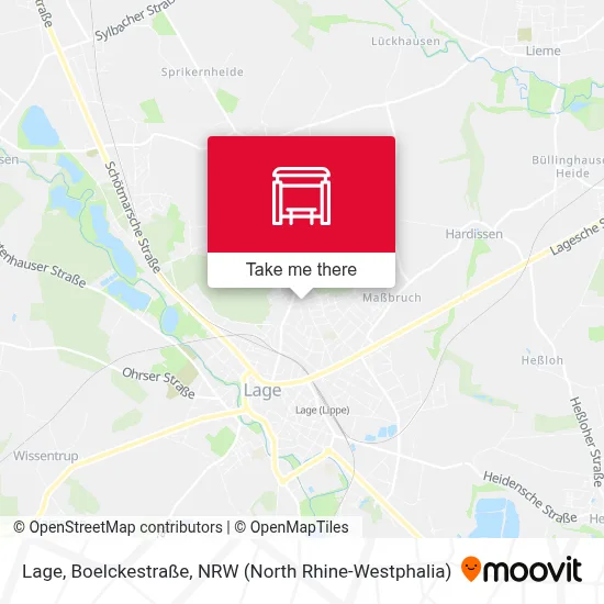 Lage, Boelckestraße map