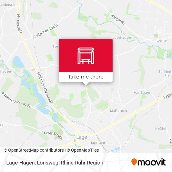 Lage-Hagen, Lönsweg map