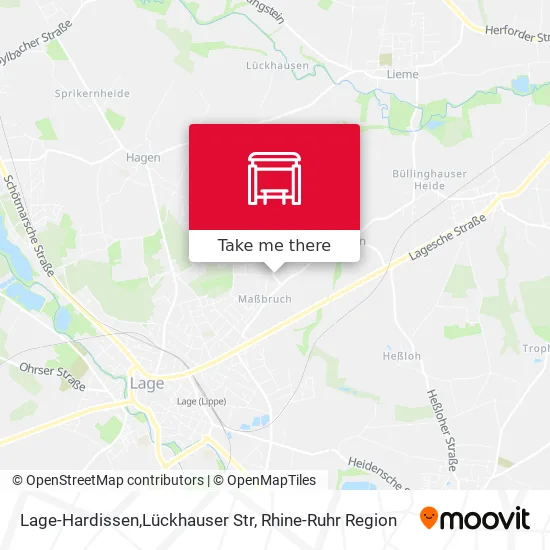 Карта Lage-Hardissen,Lückhauser Str