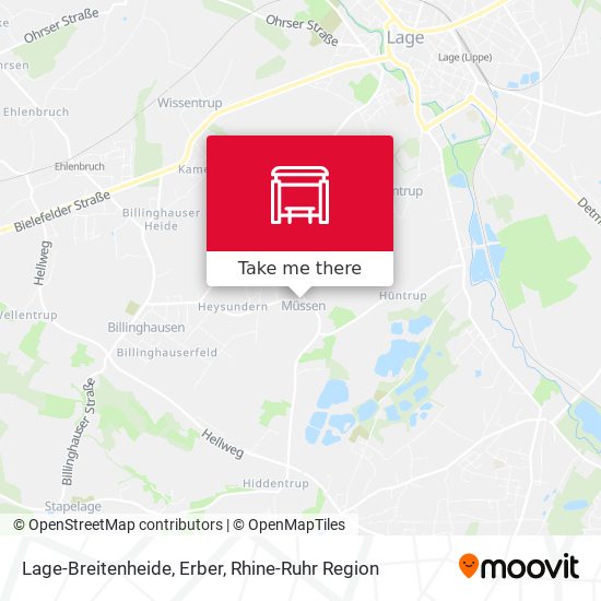 Карта Lage-Breitenheide, Erber