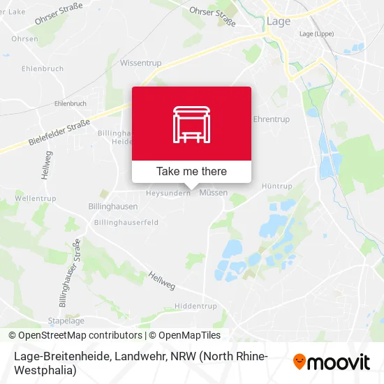 Карта Lage-Breitenheide, Landwehr