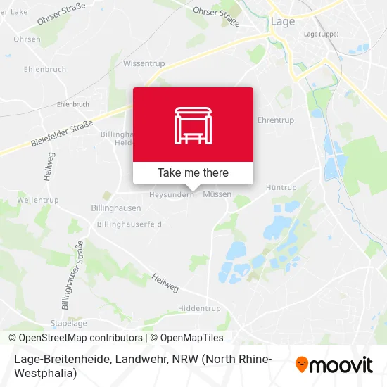 Lage-Breitenheide, Landwehr map