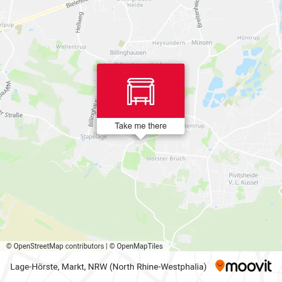 Lage-Hörste, Markt map