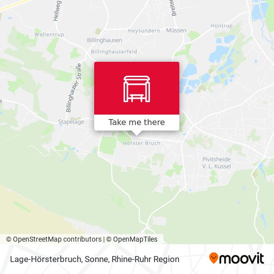 Lage-Hörsterbruch, Sonne map