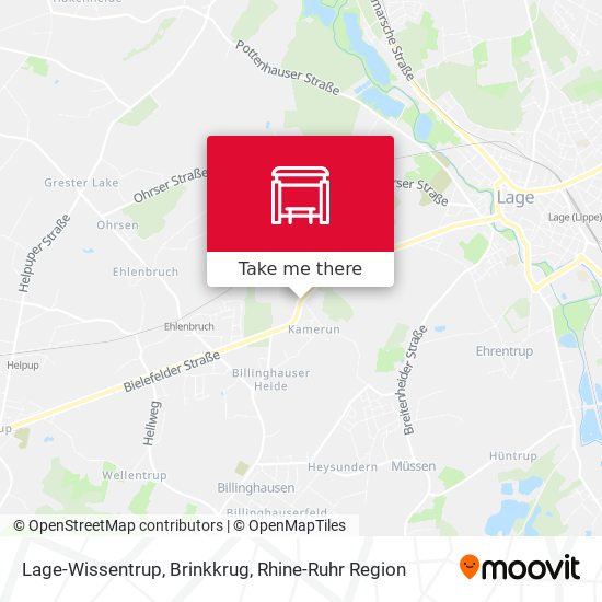 Lage-Wissentrup, Brinkkrug map