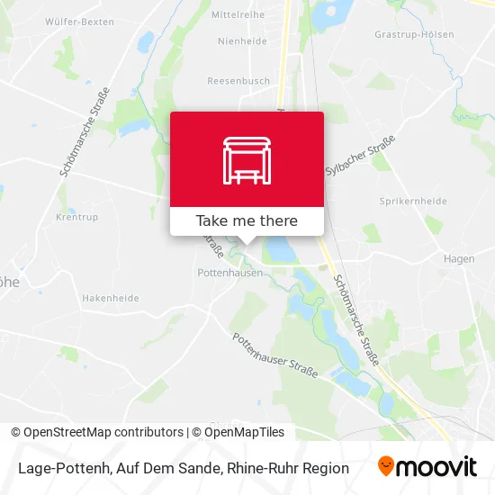 Карта Lage-Pottenh, Auf Dem Sande