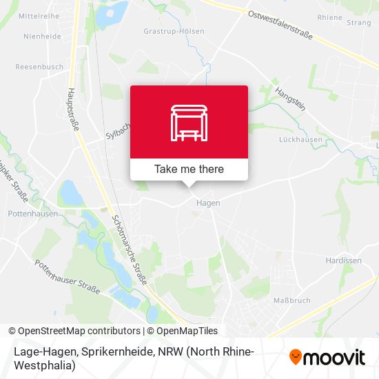 Lage-Hagen, Sprikernheide map