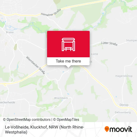 Le-Voßheide, Kluckhof map