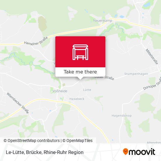 Le-Lütte, Brücke map