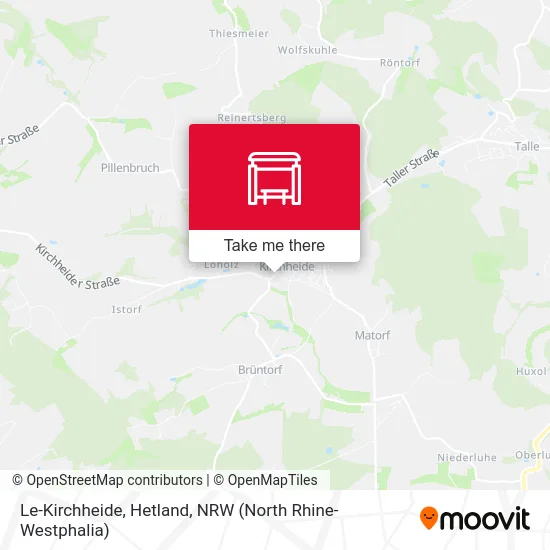 Le-Kirchheide, Hetland map