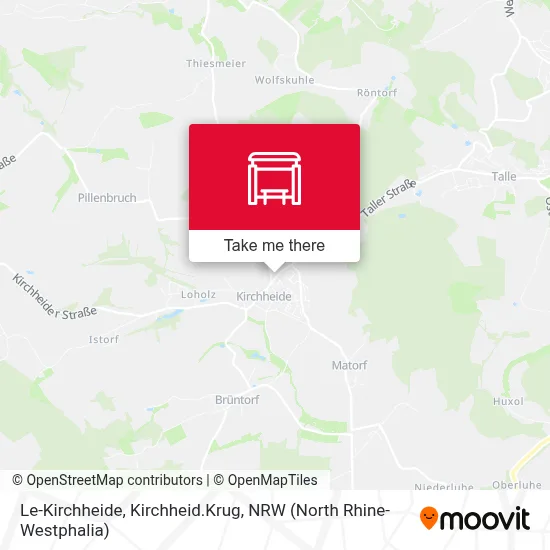 Le-Kirchheide, Kirchheid.Krug map