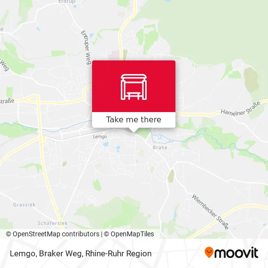 Карта Lemgo, Braker Weg