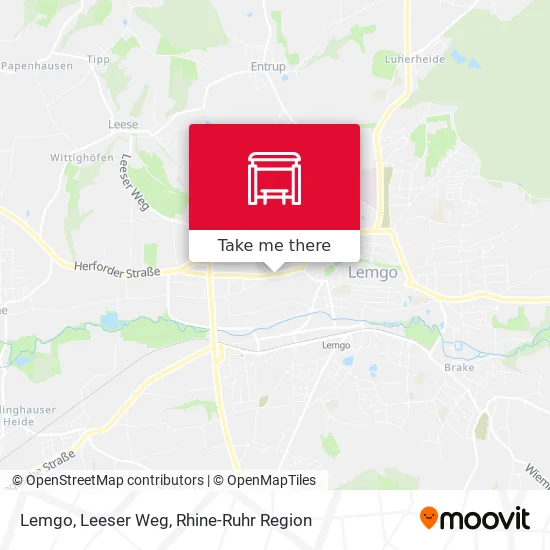 Карта Lemgo, Leeser Weg