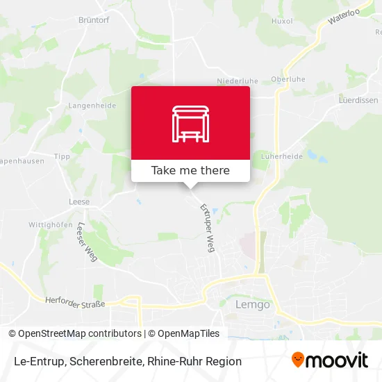 Карта Le-Entrup, Scherenbreite