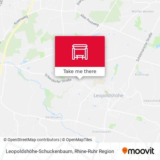 Leopoldshöhe-Schuckenbaum map