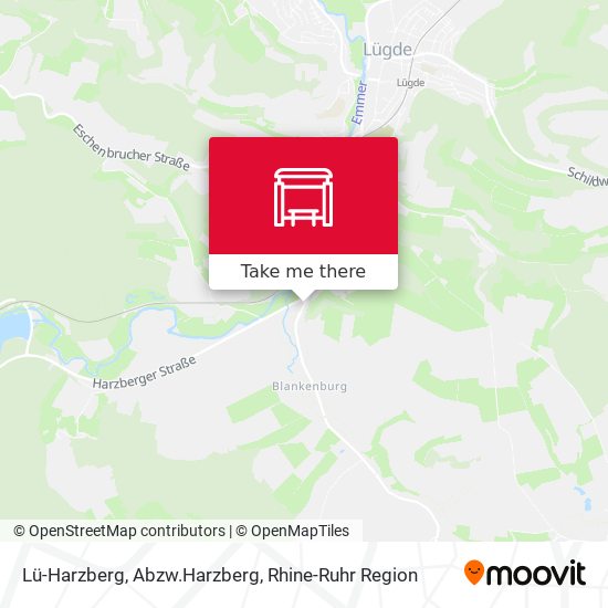 Lü-Harzberg, Abzw.Harzberg map