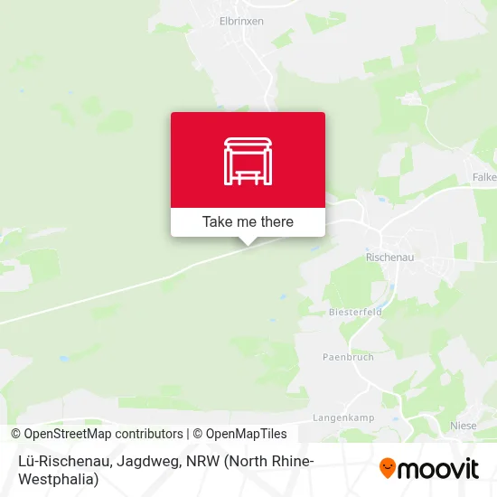 Lü-Rischenau, Jagdweg map