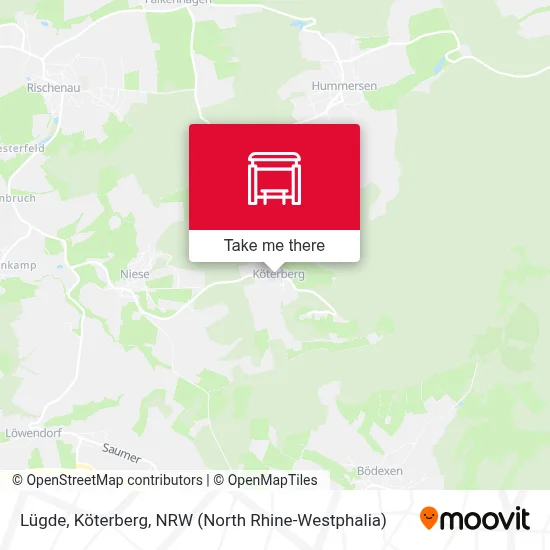 Lügde, Köterberg map