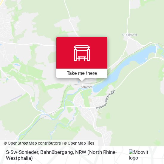 S-Sw-Schieder, Bahnübergang map