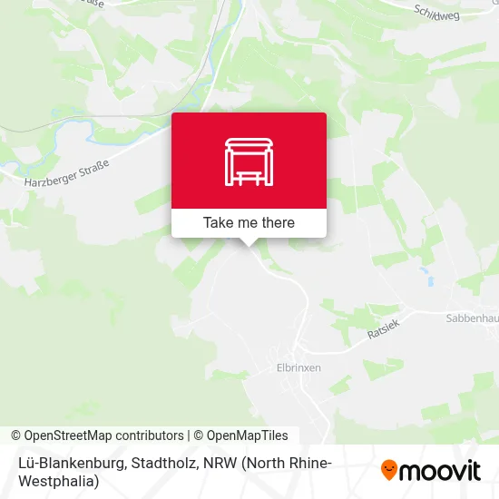 Lü-Blankenburg, Stadtholz map