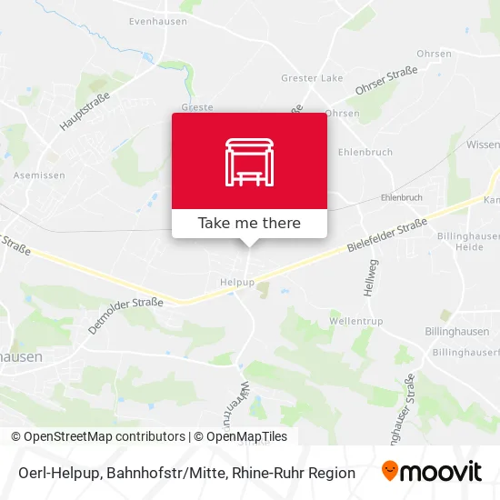 Карта Oerl-Helpup, Bahnhofstr/Mitte