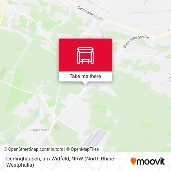 Карта Oerlinghausen, am Widfeld