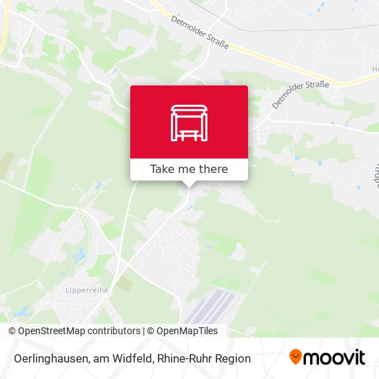 Oerlinghausen, am Widfeld map
