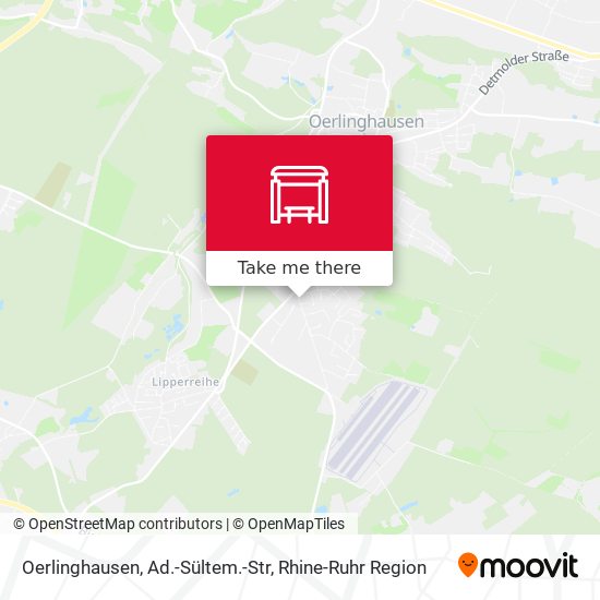 Oerlinghausen, Ad.-Sültem.-Str map