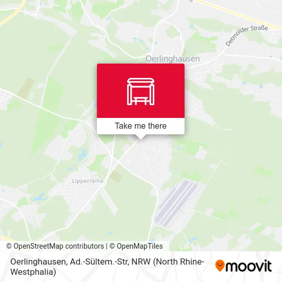 Oerlinghausen, Ad.-Sültem.-Str map