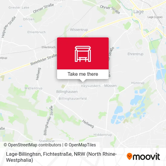 Lage-Billinghsn, Fichtestraße map