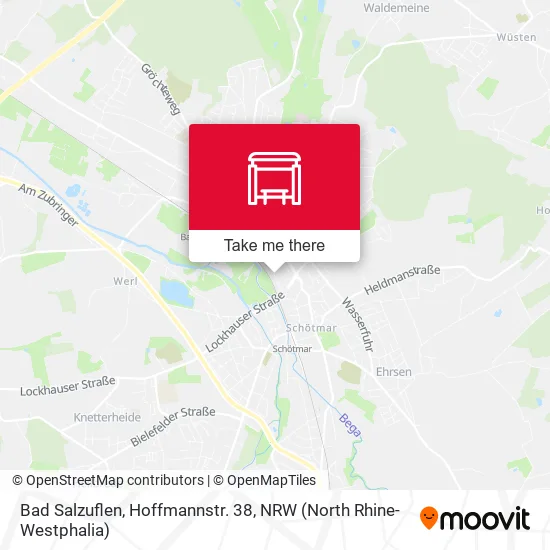 Карта Bad Salzuflen, Hoffmannstr. 38