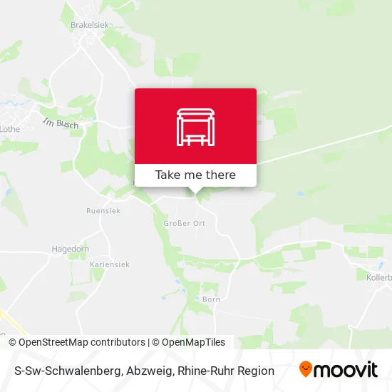 Карта S-Sw-Schwalenberg, Abzweig