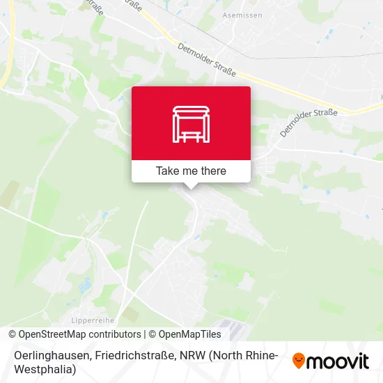 Карта Oerlinghausen, Friedrichstraße