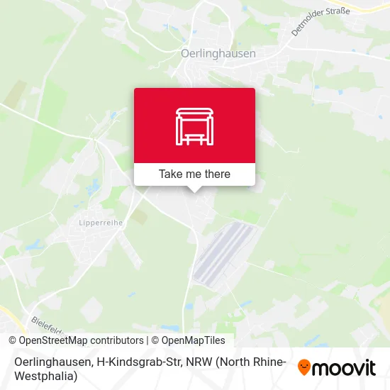 Карта Oerlinghausen, H-Kindsgrab-Str