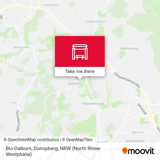 Blo-Dalborn, Donopberg map