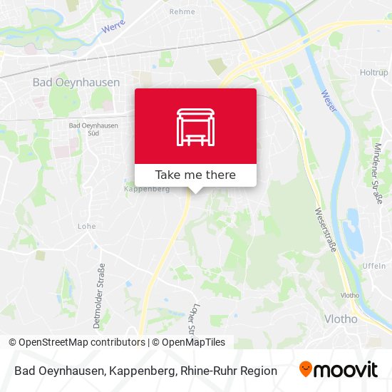 Bad Oeynhausen, Kappenberg map