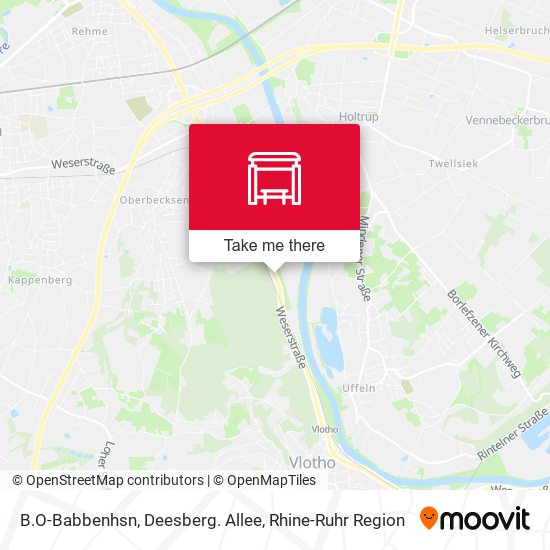 Карта B.O-Babbenhsn, Deesberg. Allee