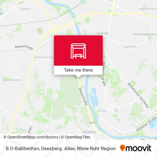 Карта B.O-Babbenhsn, Deesberg. Allee