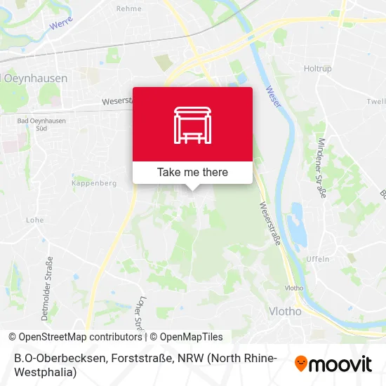 B.O-Oberbecksen, Forststraße map
