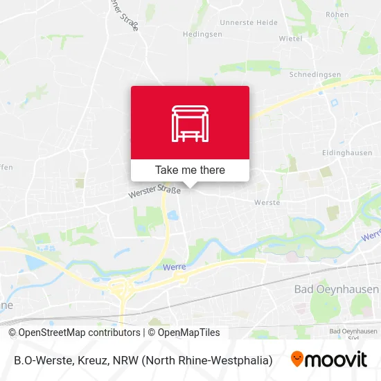 B.O-Werste, Kreuz map
