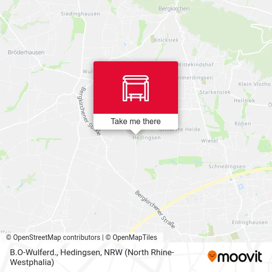 B.O-Wulferd., Hedingsen map